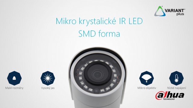 Mikro krystalický IR LED přísvit