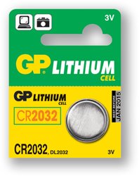 Baterie TYP 2032, GP lithium